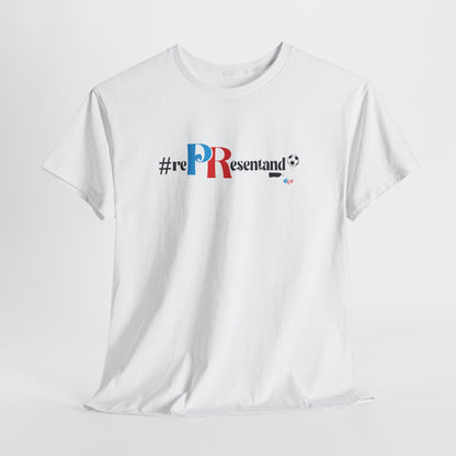 RePResentando™ Puerto Rico Soccer ball Unisex Heavy Cotton Tee | Boricua Soccer T-Shirt