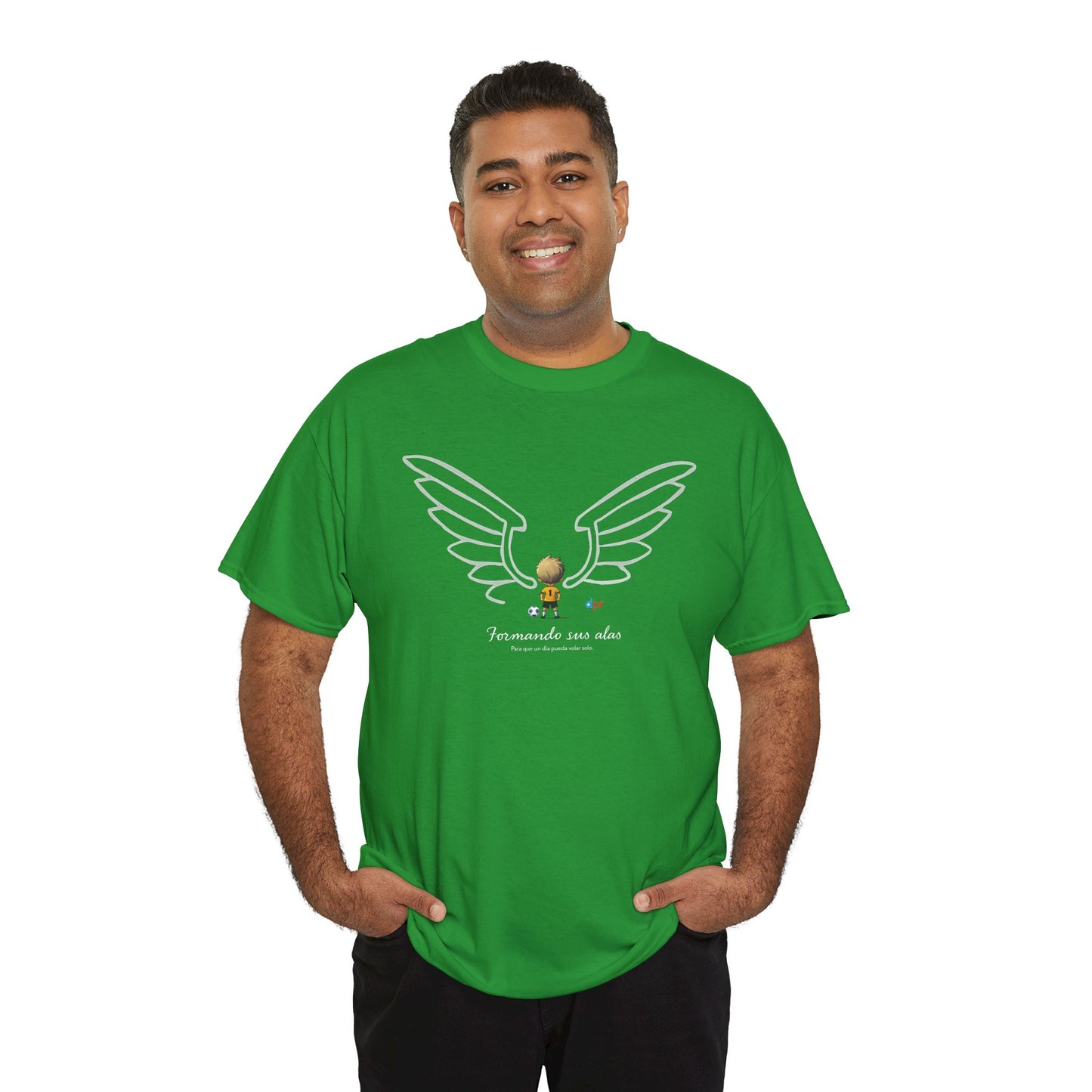 Formando sus Alas | Soccer Player Unisex Heavy Cotton Tee