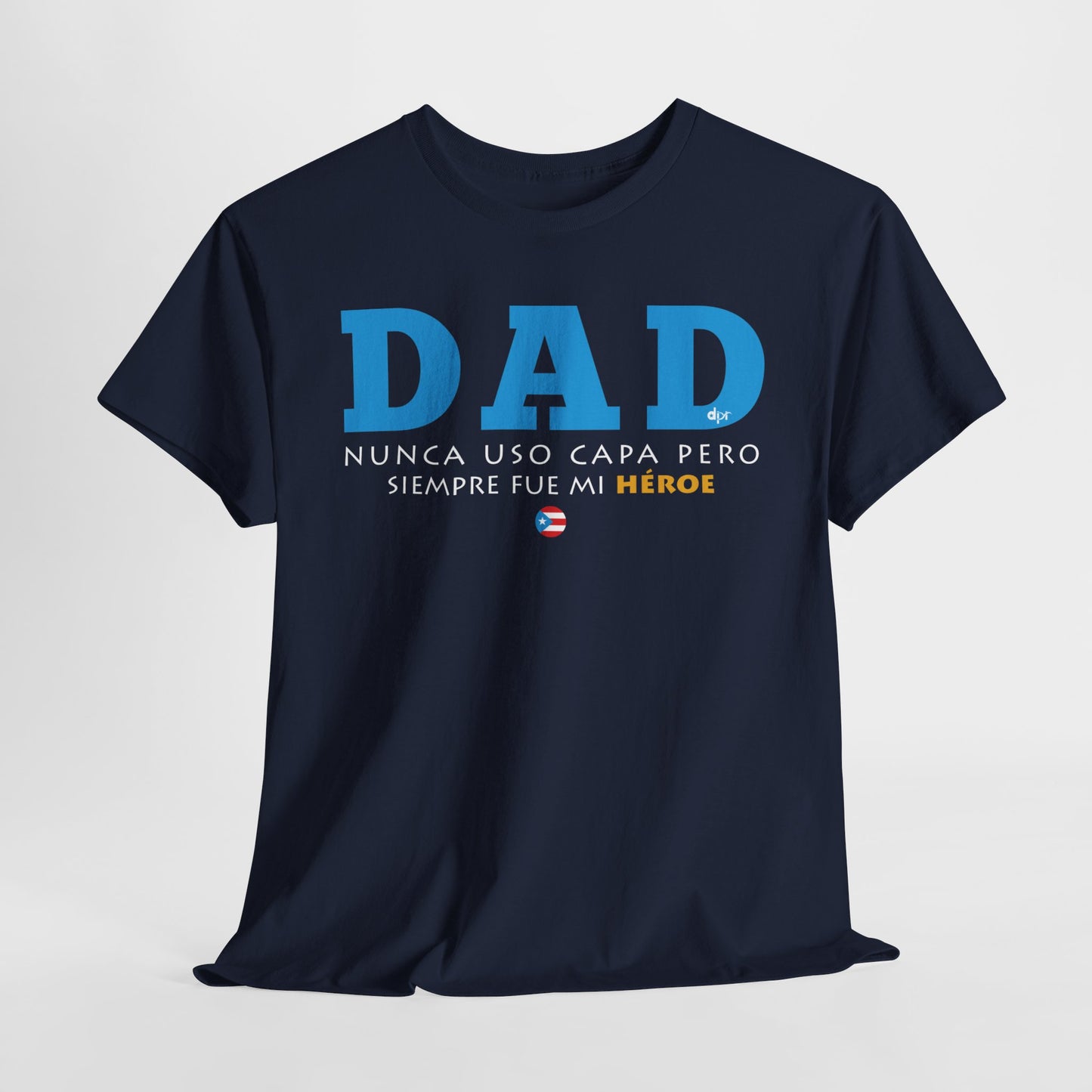 Dad Mi Héroe Blue Unisex Heavy Cotton Tee