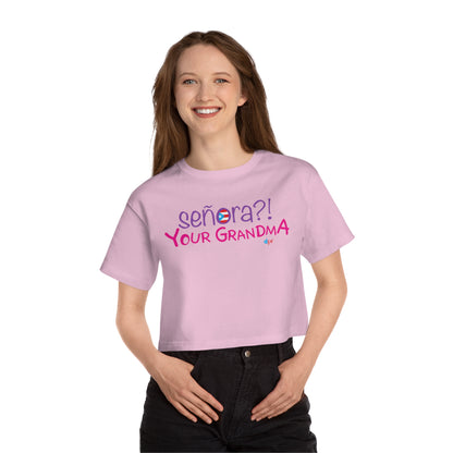 Señora Your Grandma Women's Flowy Cropped Tee