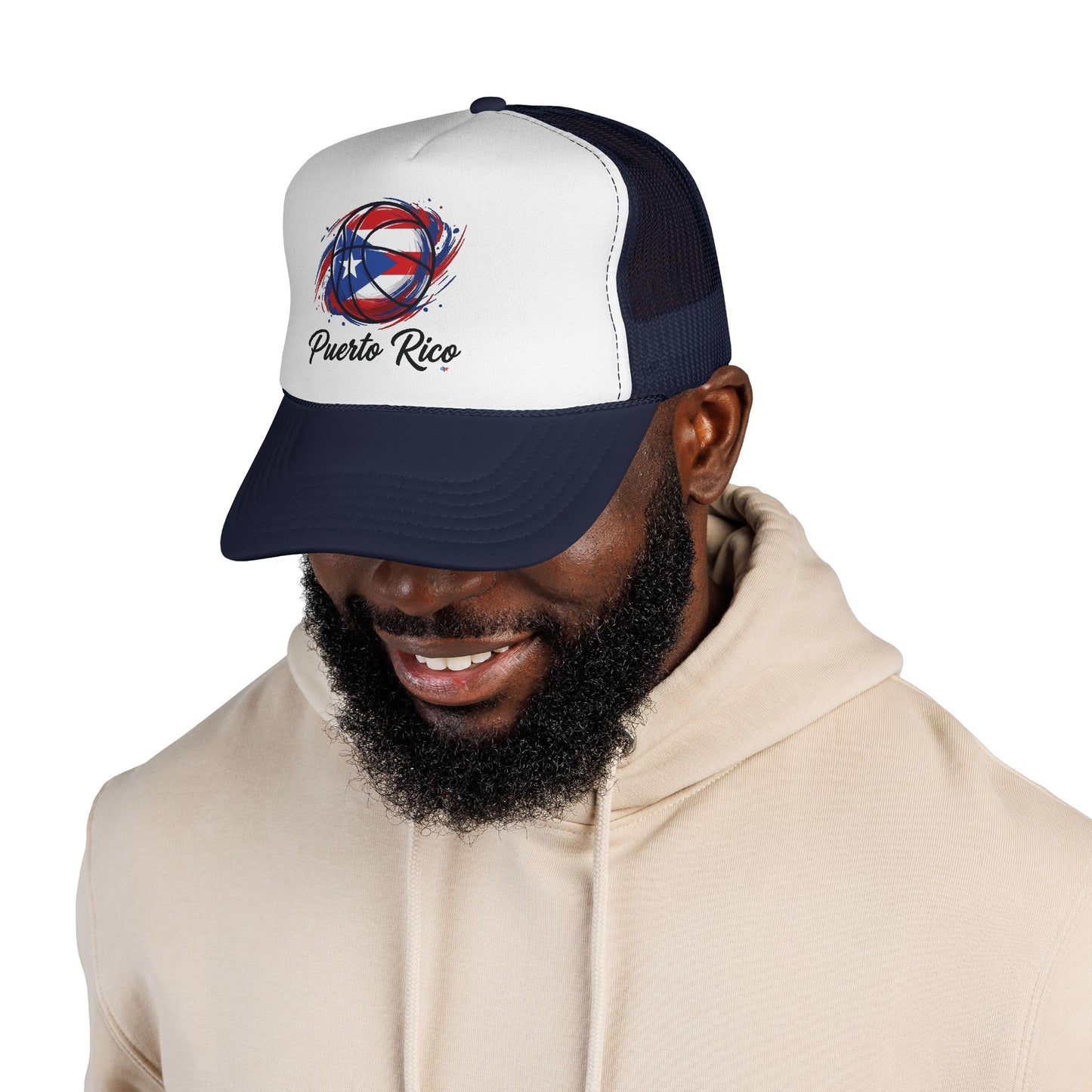 Puerto Rico Basketball Flag 2 Trucker Caps FREE SHIPPING