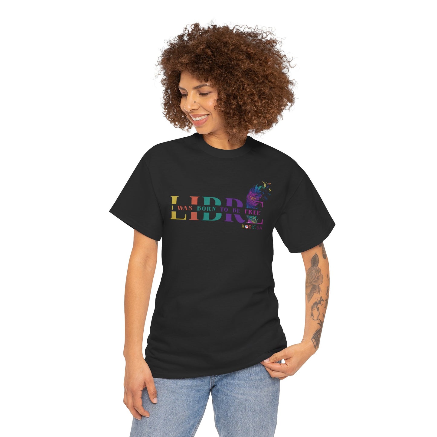 LIBRE Born to be FREE Unisex Heavy Cotton Tee