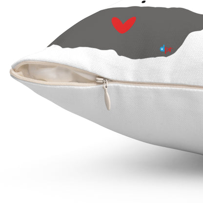 El Amor is Greater than Distance New York Spun Polyester Square Pillow