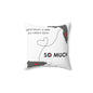 Distance Means So Little Florida Spun Polyester Square Pillow