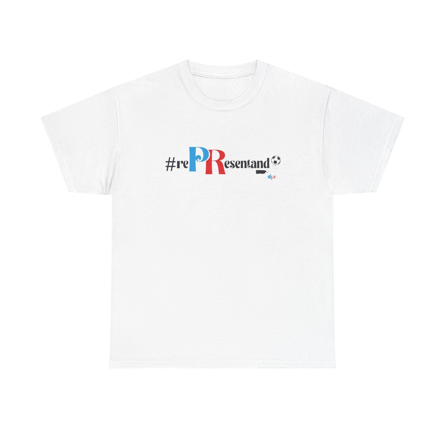 RePResentando™ Puerto Rico Soccer ball Unisex Heavy Cotton Tee | Boricua Soccer T-Shirt