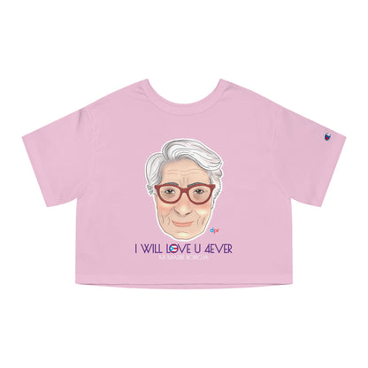 I Will Love You Forever Mamá Boricua Women's Flowy Cropped Tee