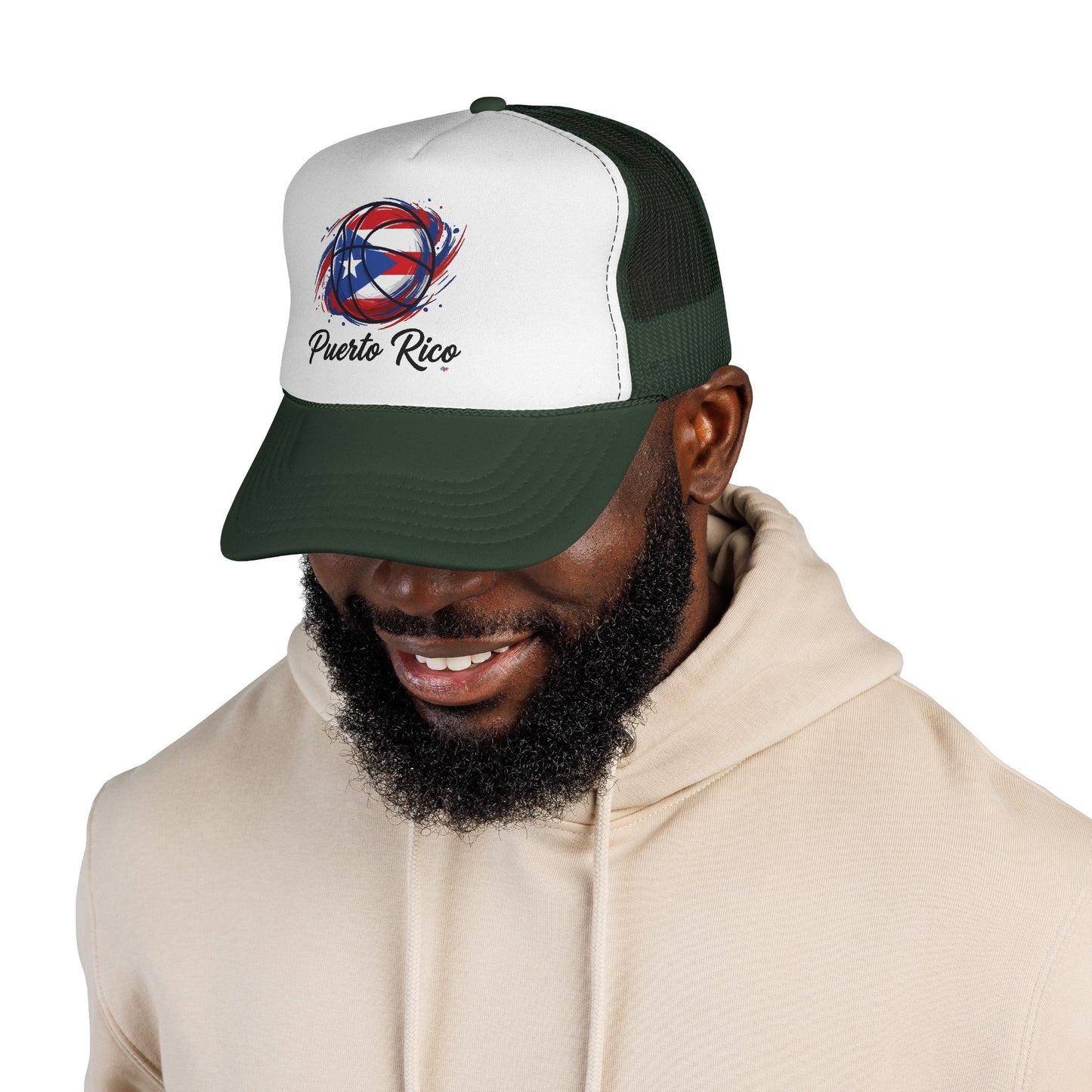 Puerto Rico Basketball Flag 2 Trucker Caps FREE SHIPPING