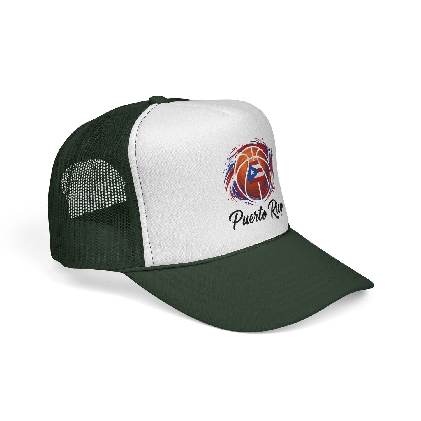 Puerto Rico Basketball Flag Trucker Caps FREE SHIPPING