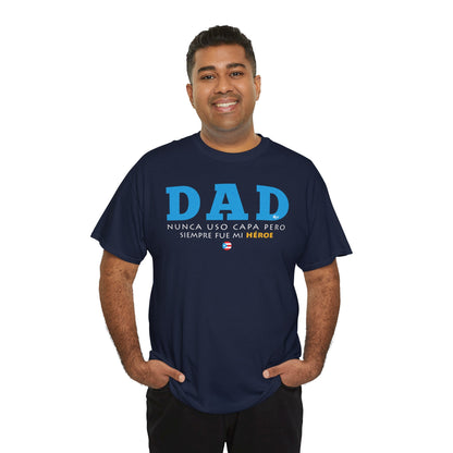 Dad Mi Héroe Blue Unisex Heavy Cotton Tee