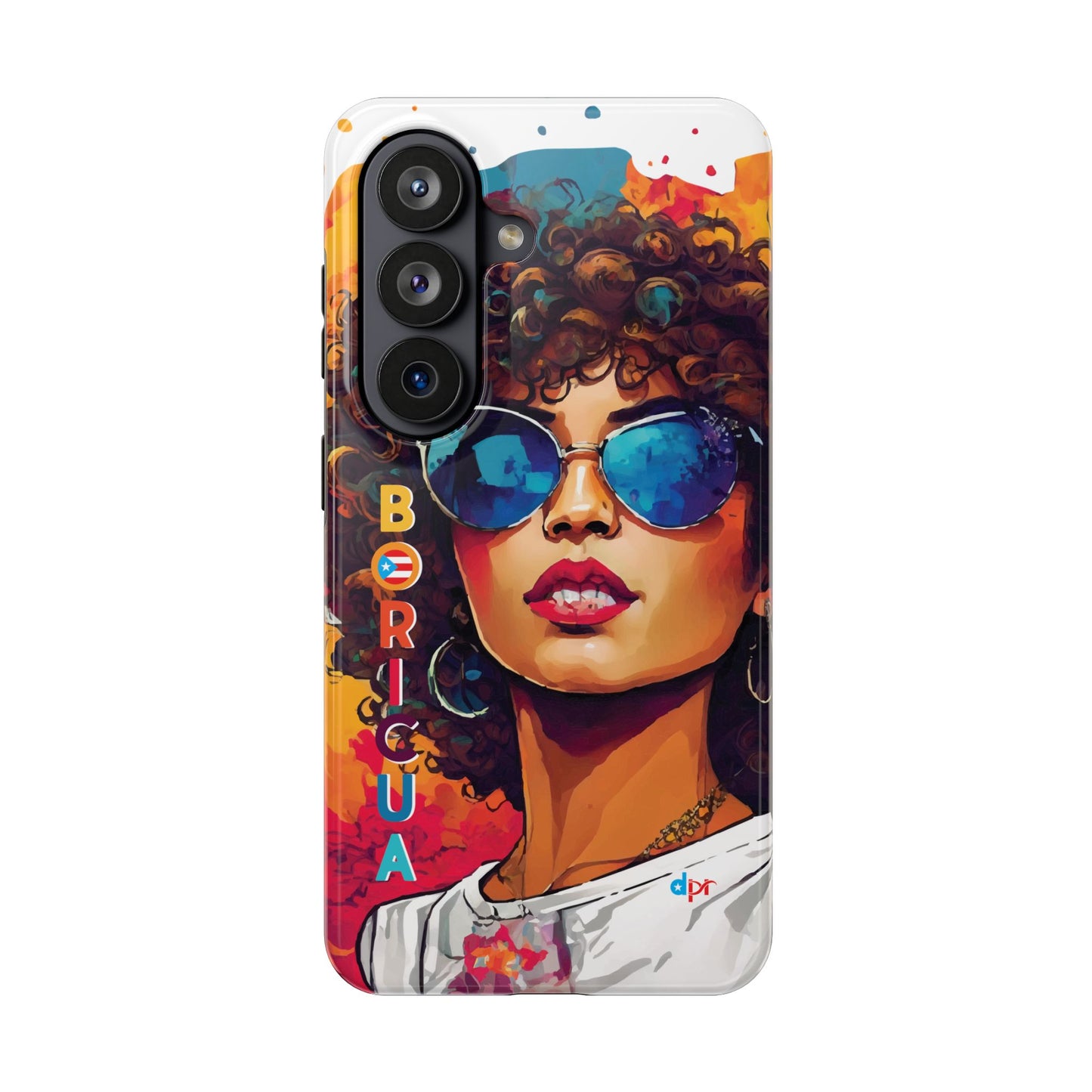 Boricua Girl Mosaico White Tough Phone Cases