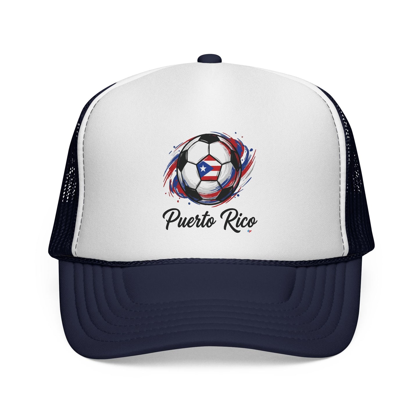 Puerto Rico Soccer Ball Flag Trucker Caps FREE SHIPPING