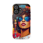 Boricua Girl Mosaico Black Tough Phone Cases