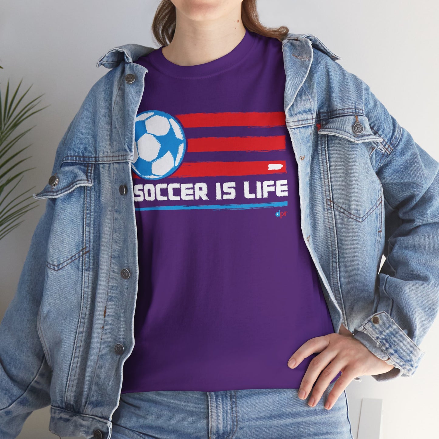 Soccer is Life Colors Unisex Heavy Cotton Tee