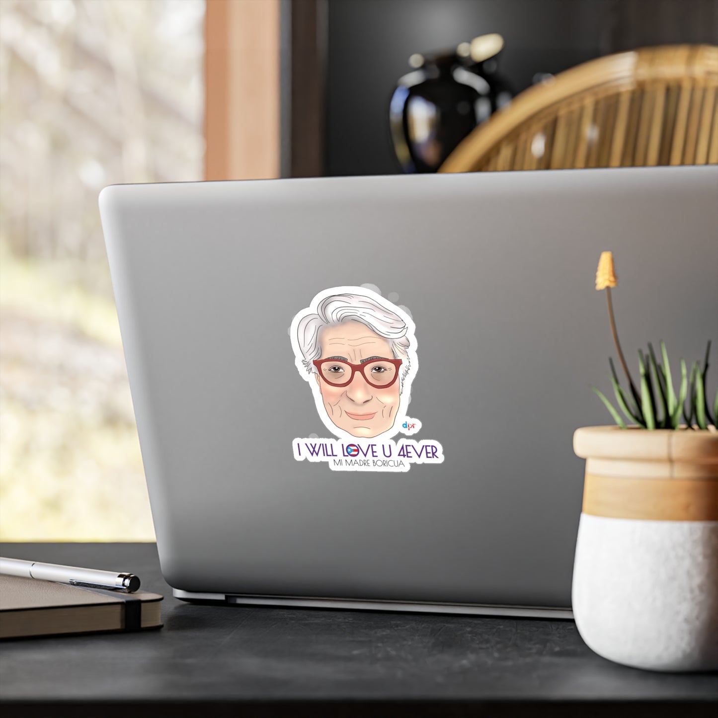 I Will Love You Forever Mamá Boricua Kiss-Cut Vinyl Decals
