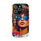 Boricua Girl Mosaico Black Tough Phone Cases