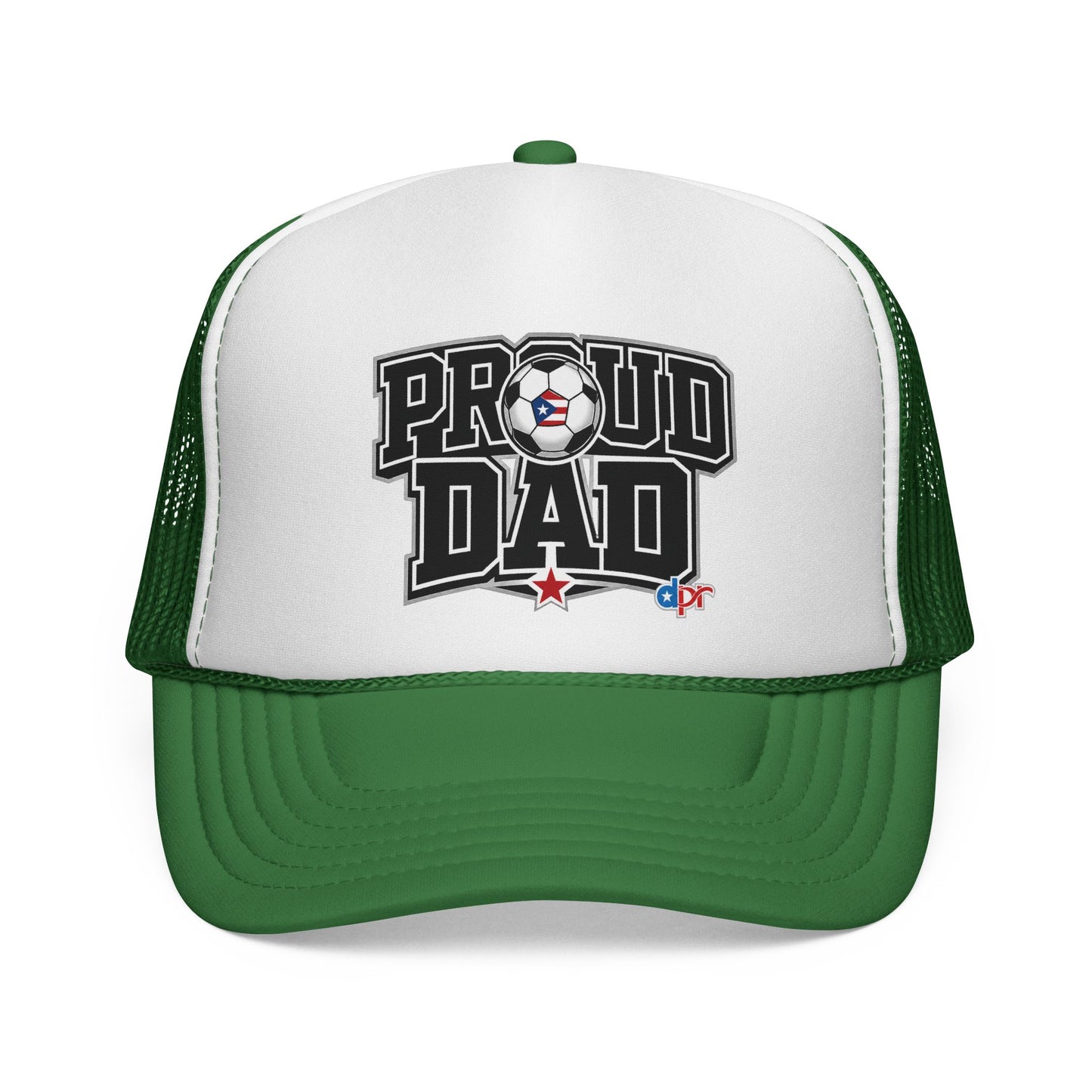 Proud Dad Soccer Boricua Trucker Caps FREE SHIPPING