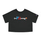 Puerto Rico Basketball Cropped Tee | RePResentando™ Women's Flowy Crop Top | Boricua Basketball Shirt