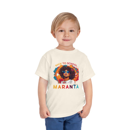 Back to School Maranta Boricua Toddler Short Sleeve Tee
