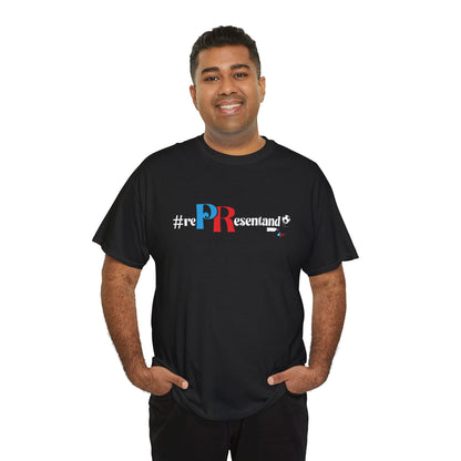 RePResentando™ Puerto Rico Soccer ball Unisex Heavy Cotton Tee | Boricua Soccer T-Shirt