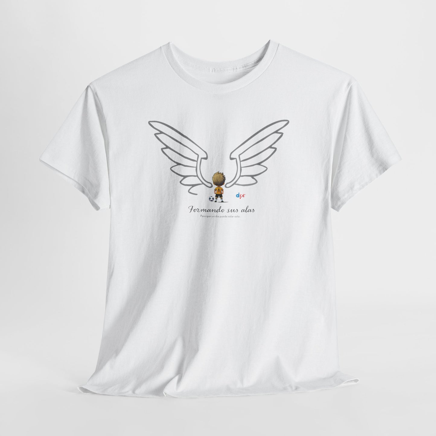 Formando sus Alas | Soccer Player Unisex Heavy Cotton Tee