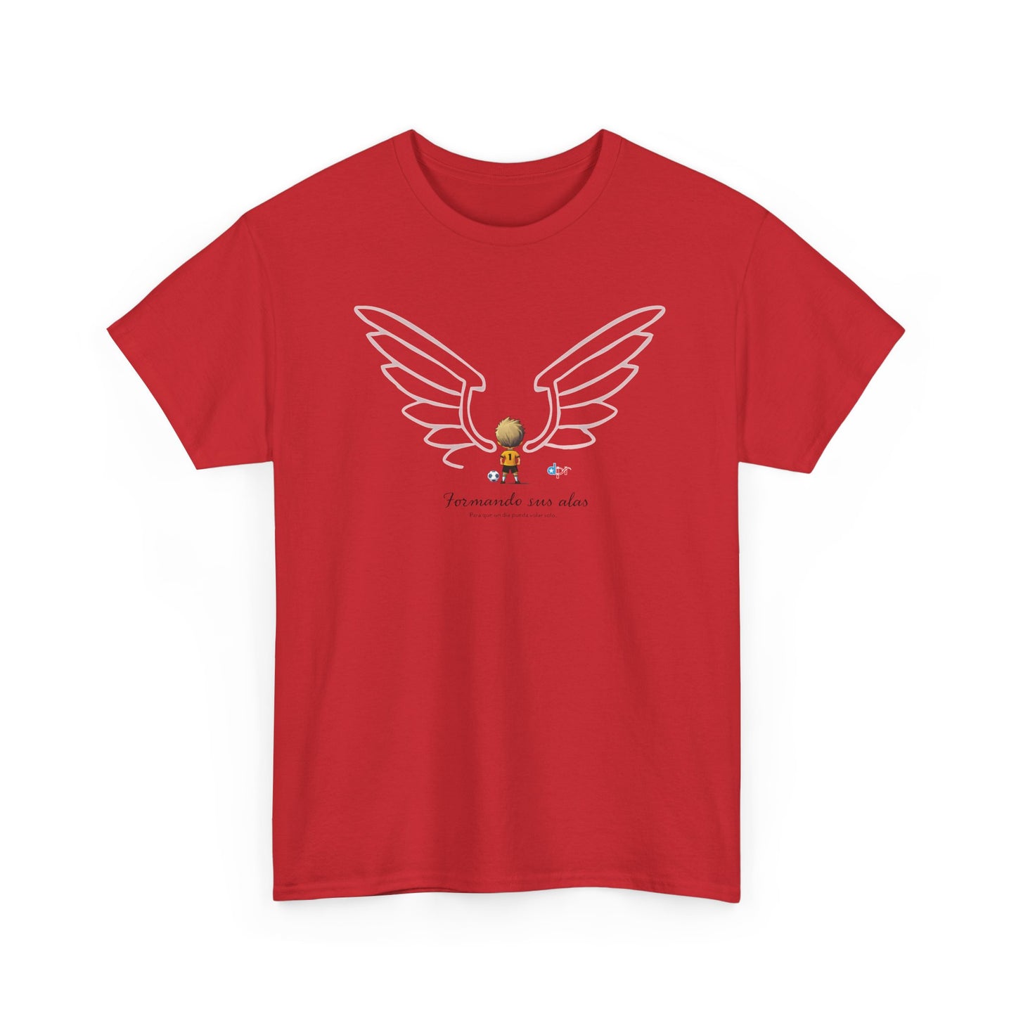 Formando sus Alas | Soccer Player Unisex Heavy Cotton Tee