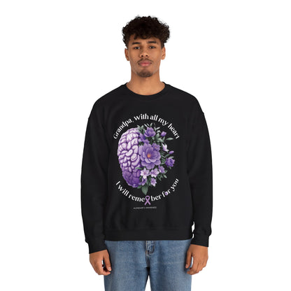 GRANDPA I Will Remember for You Heavy Blend™ Crewneck Sweaters