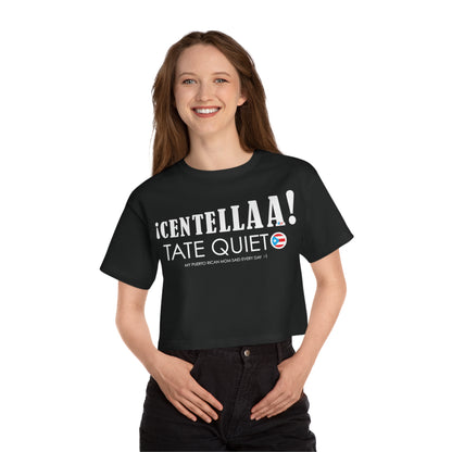 CENTELLA! Puerto Rican Mom  Flowy Cropped Tee