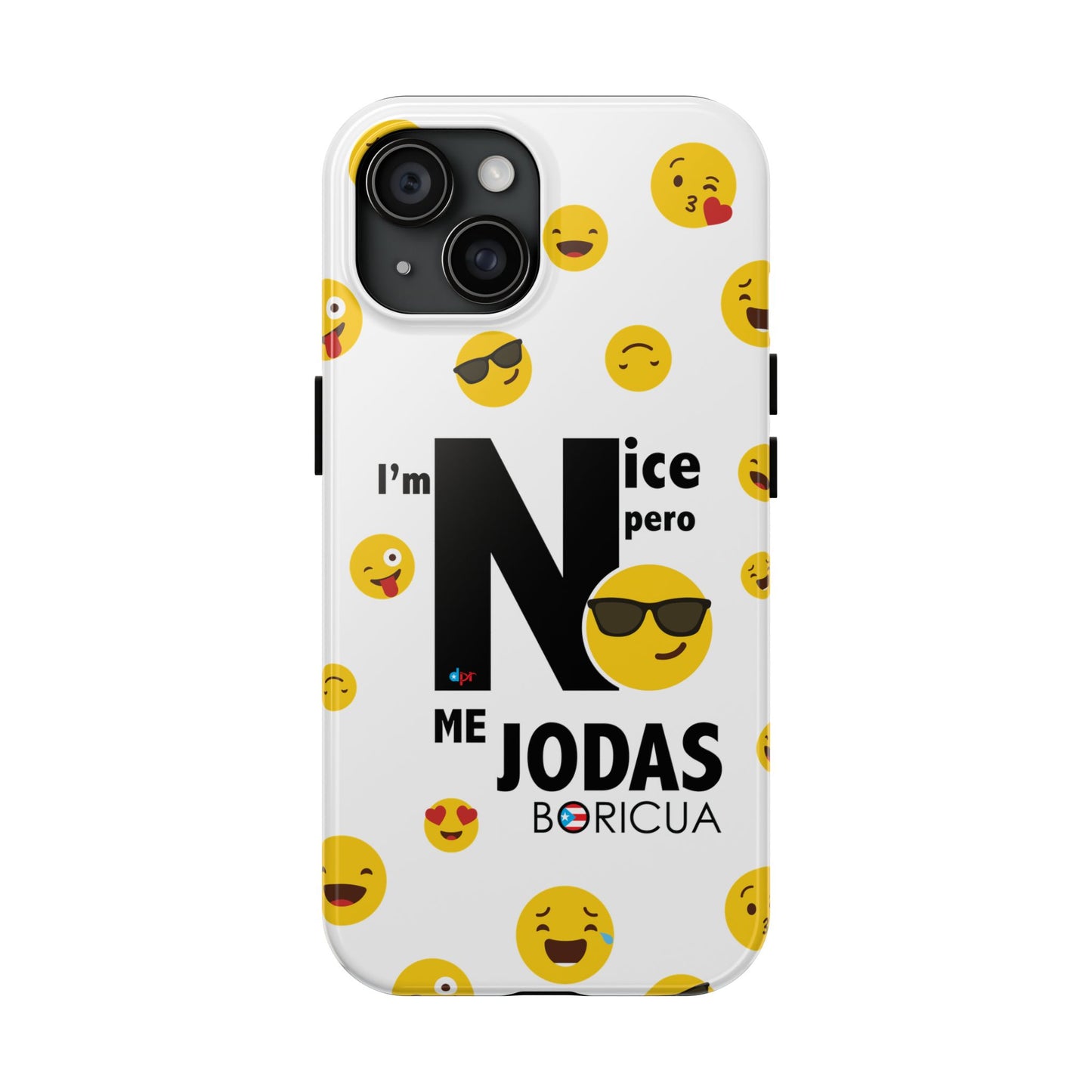 I'm Nice pero No me Jodas White Tough Phone Cases