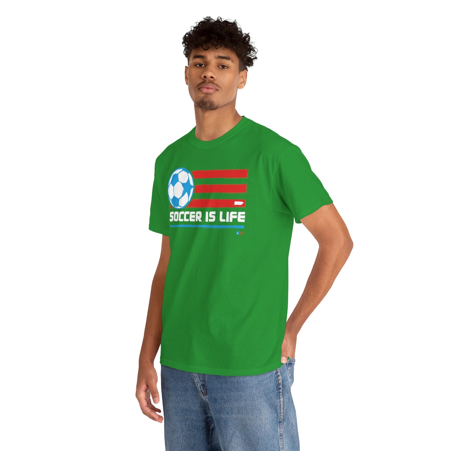 Soccer is Life Colors Unisex Heavy Cotton Tee