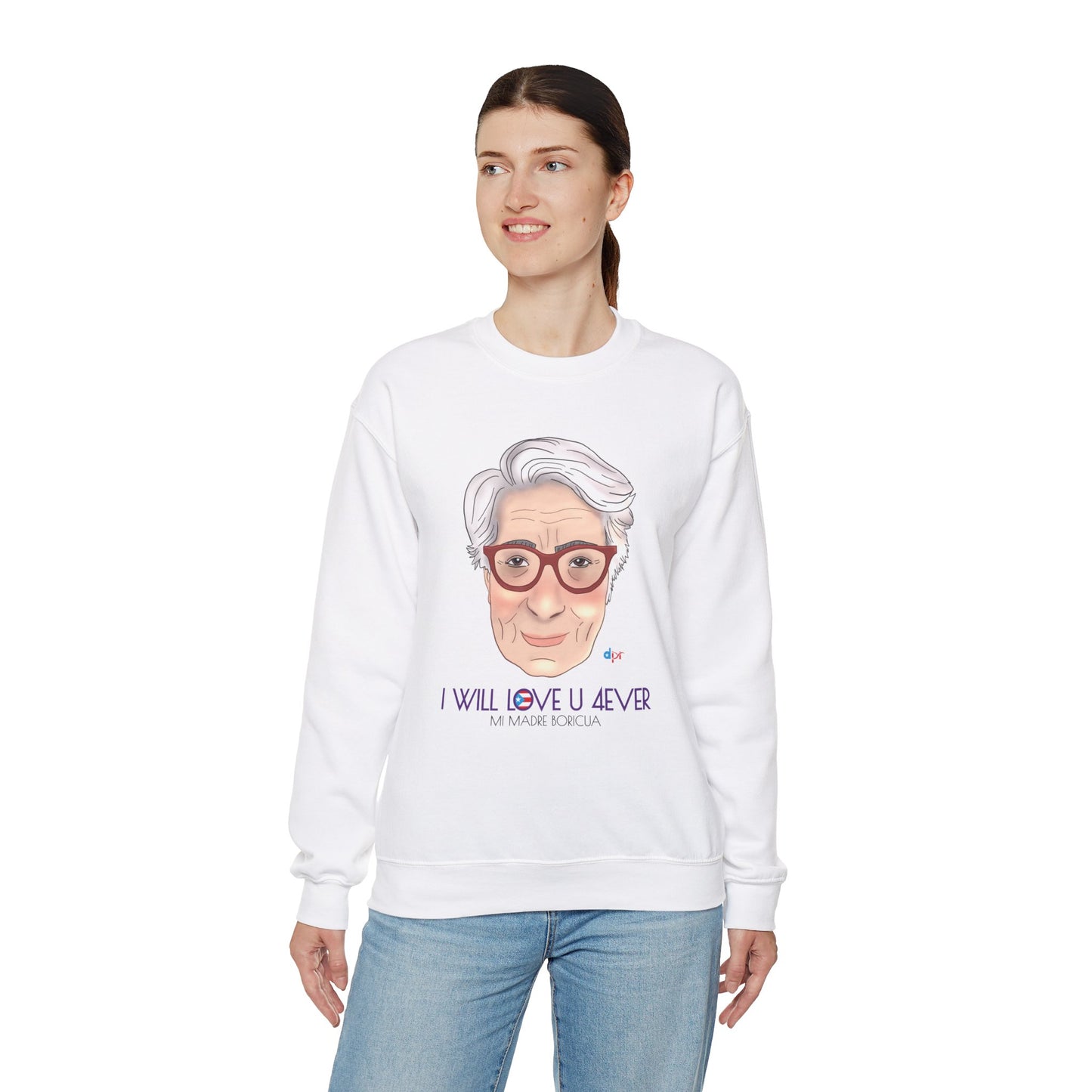 I Will Love You Forever Mamá Boricua Heavy Blend™ Crewneck Sweatshirt