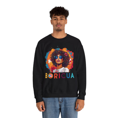 Boricua Girl Colors Unisex Heavy Blend™ Crewneck Sweaters