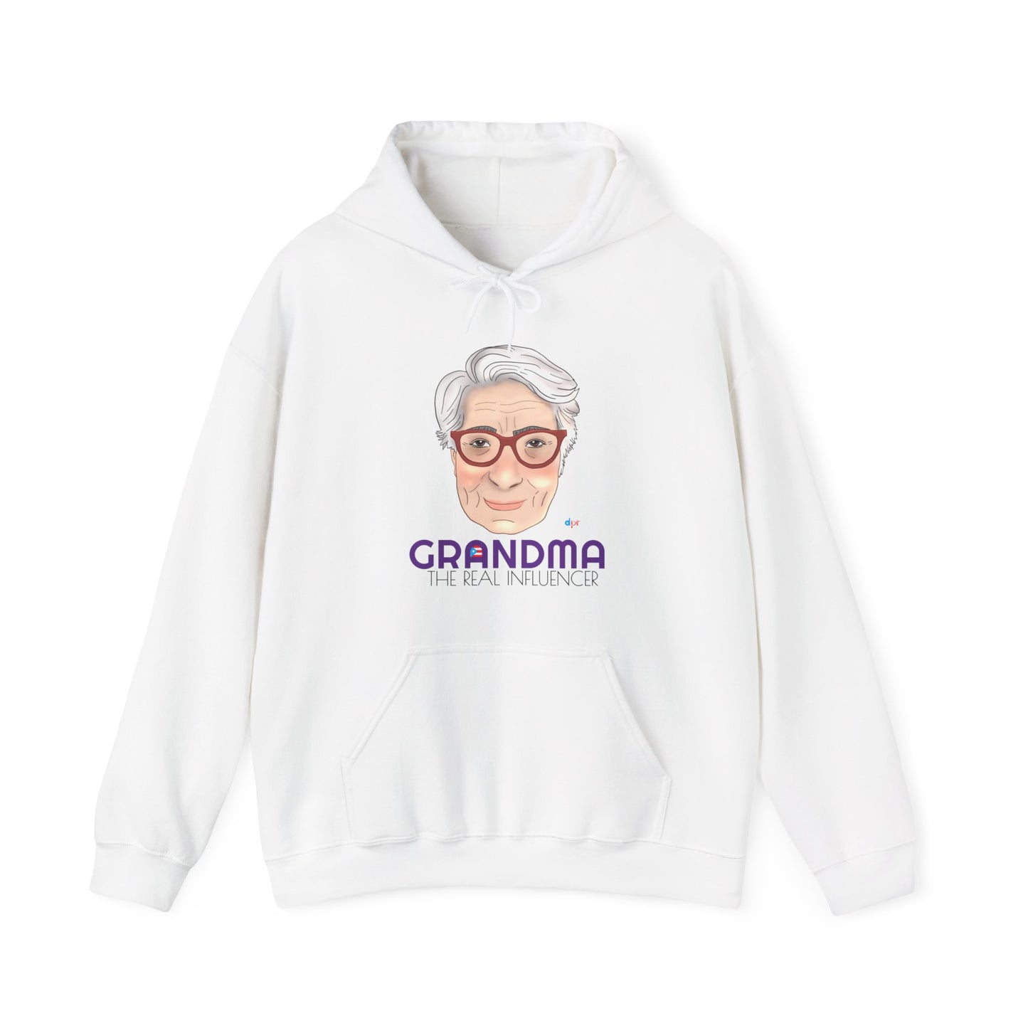 Grandma The Real Influencer Unisex Heavy Blend™ Boricua-Style Hoodies