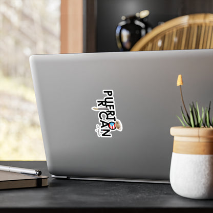 Puerto Rican con orgullo 2 Waterproof Kiss-Cut Vinyl Decals