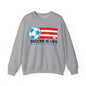Soccer Is Life Puerto Rican Soccer Crewneck Sweatshirt | Unisex Heavy Blend™ Soccer Player & Fan Gift