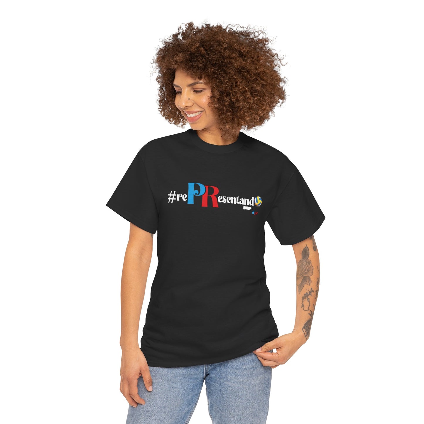 RePResentando Volleyball Unisex Heavy Cotton Tee