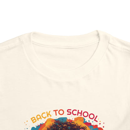 Back to School Boricua Girl Flow Toddler Short Sleeve Tee
