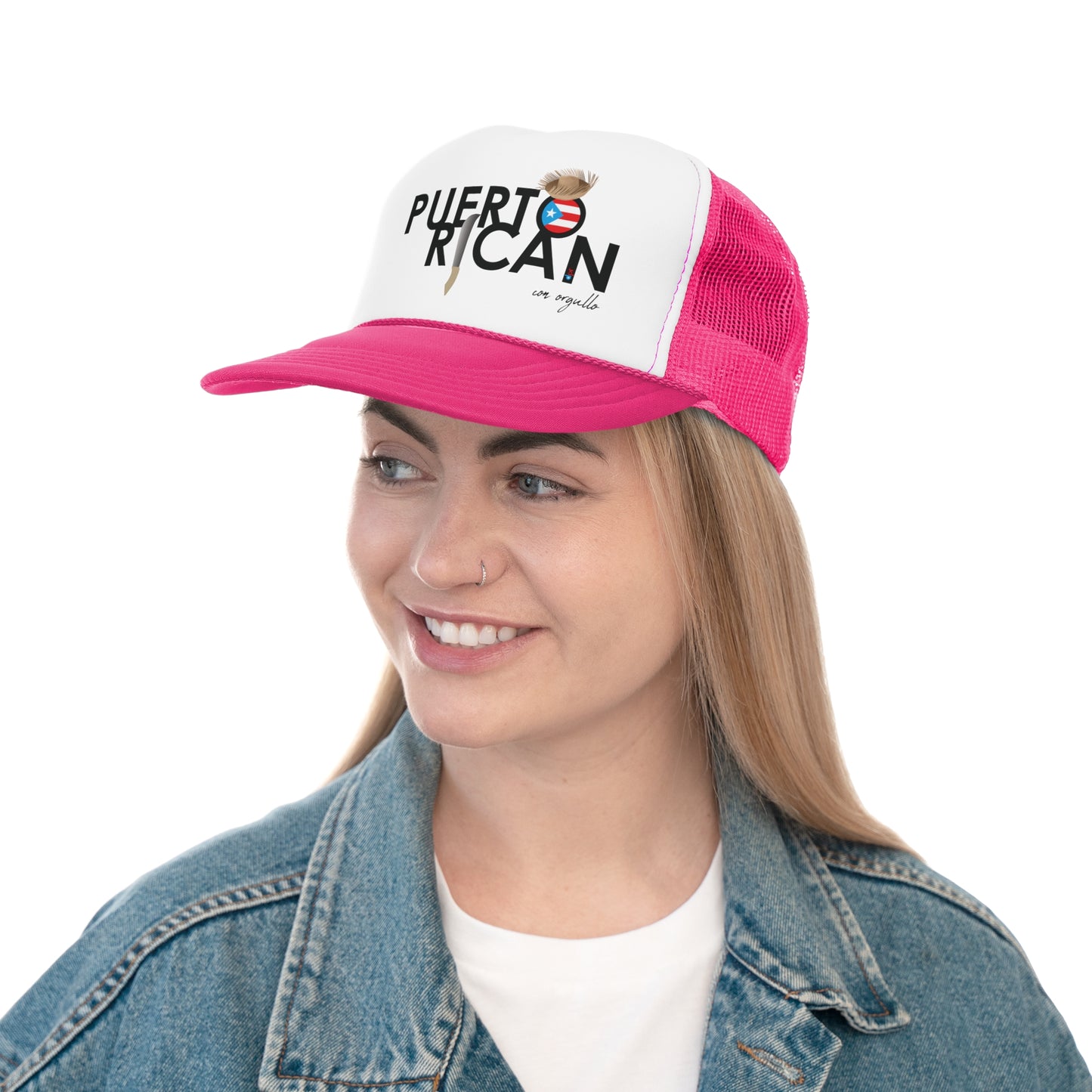 Puerto Rican con Orgullo Puerto Rican Pride Trucker Caps FREE SHIPPING