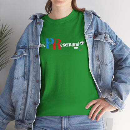 RePResentando™ Puerto Rico Soccer ball Unisex Heavy Cotton Tee | Boricua Soccer T-Shirt