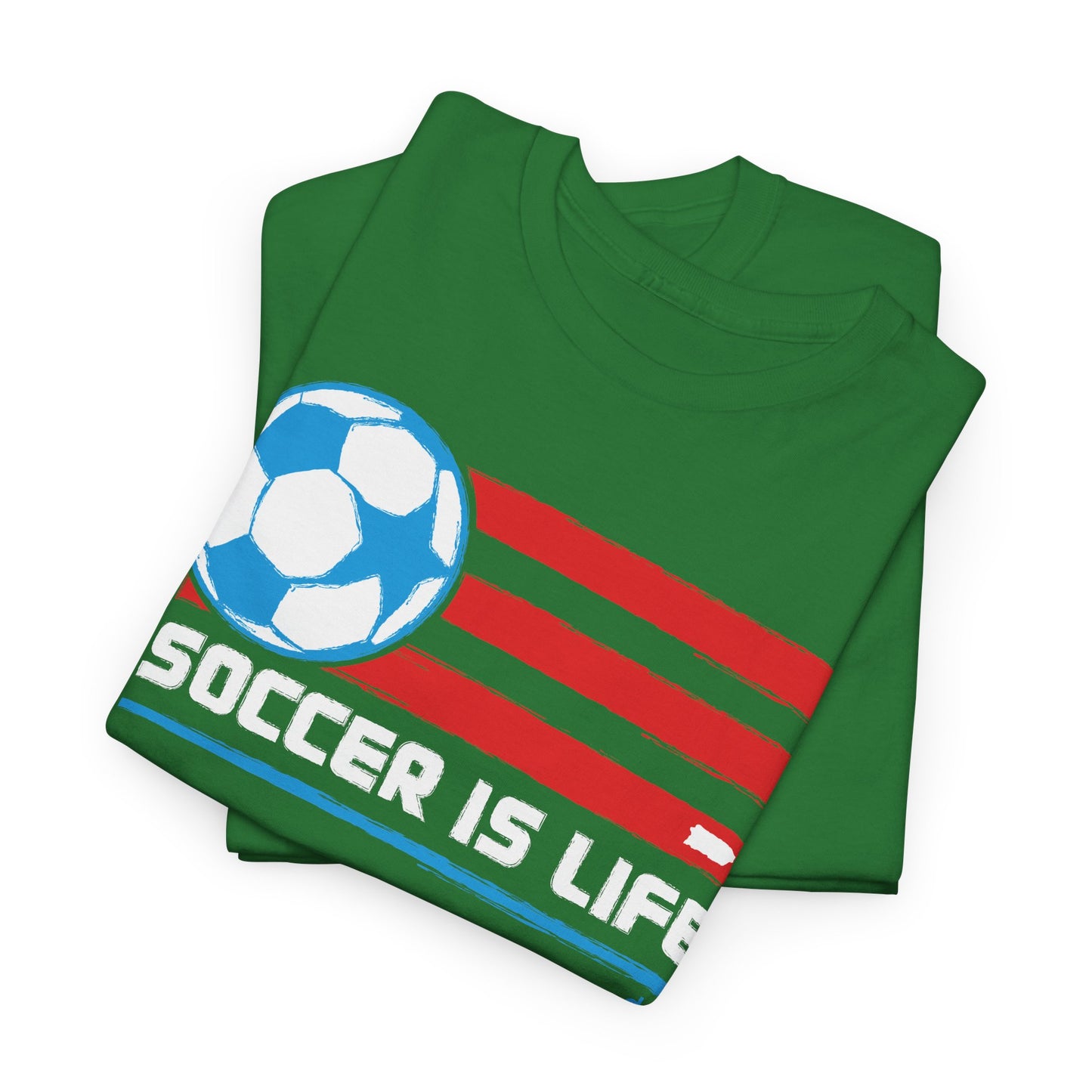Soccer is Life Colors Unisex Heavy Cotton Tee