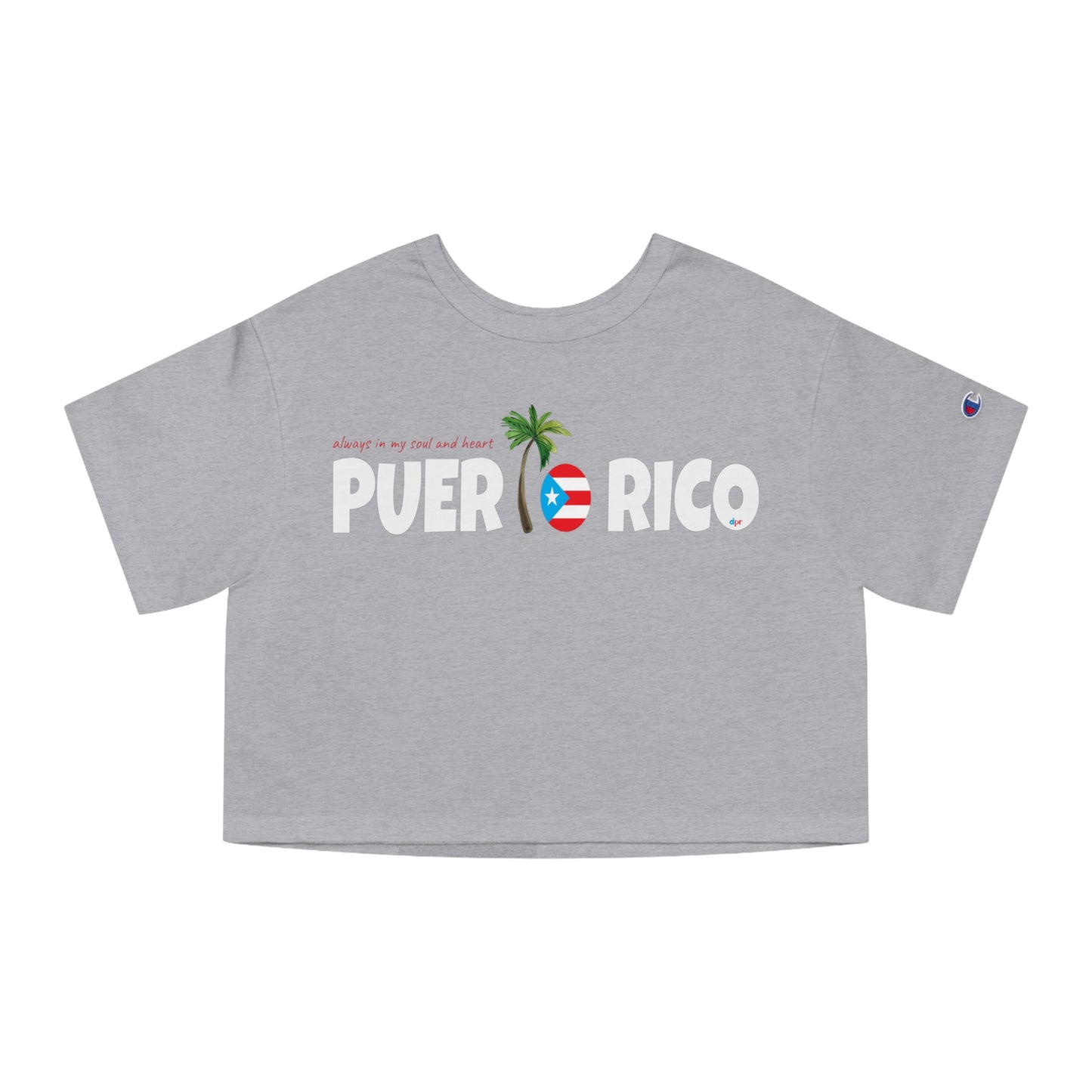 ALWAYS IN MY SOUL Puerto Rico Flowy Cropped Tee