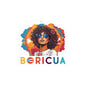 Boricua Color Girl Kiss-Cut Vinyl Decals