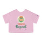 Coffee Teach Repeat - Back To School Boricua T Shirt Flowy Cropped Tee