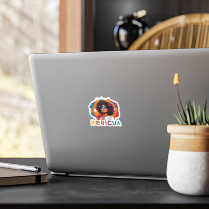 Boricua Color Girl Kiss-Cut Vinyl Decals