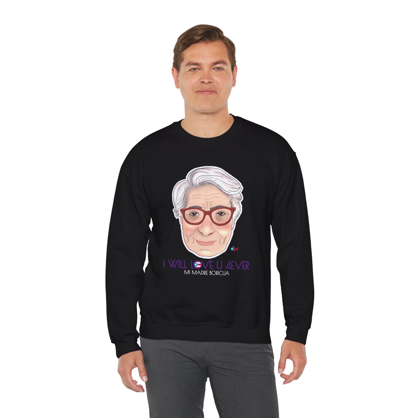 I Will Love You Forever Mamá Boricua Heavy Blend™ Crewneck Sweatshirt