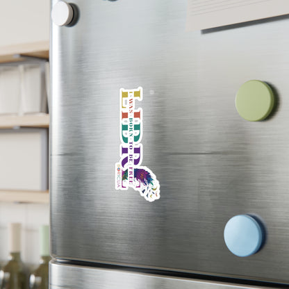 Free Rainbow Waterproof Kiss-Cut Vinyl Decals