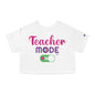 Teacher Mode ON - Back To School Boricua T Shirt Flowy Cropped Tee