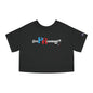 Puerto Rico Soccer ball Cropped Tee | RePResentando™ Women's Flowy Crop Top | Boricua Soccer ball Shirt