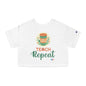 Coffee Teach Repeat - Back To School Boricua T Shirt Flowy Cropped Tee
