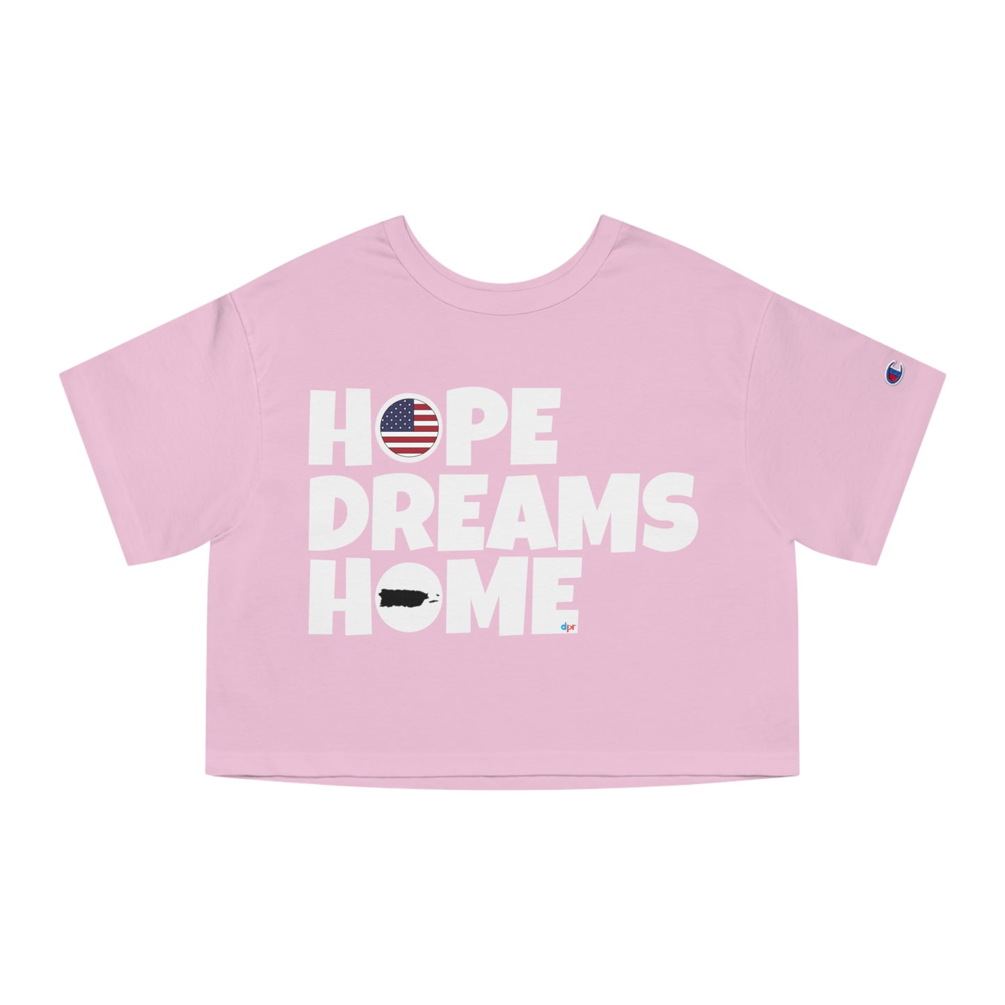 HOPE DREAMS HOME Puerto Rico Flowy Cropped Tee