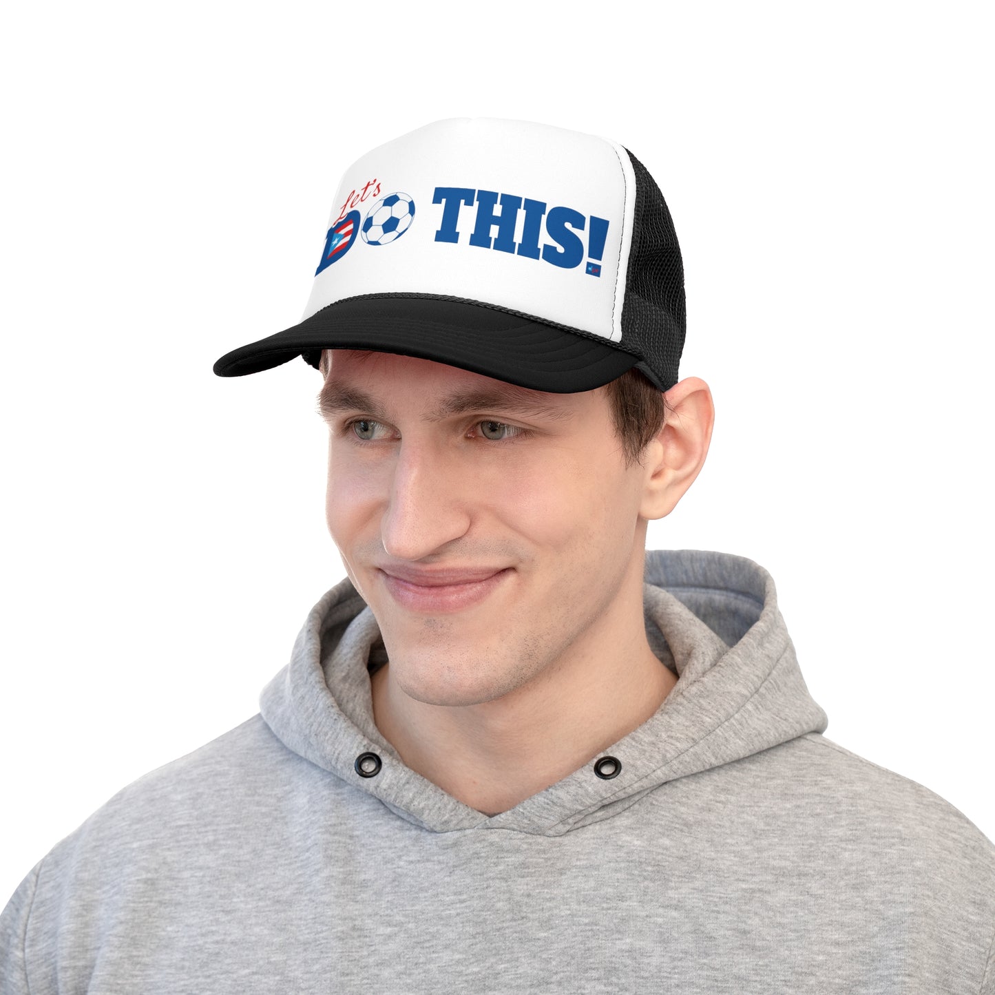 Let's Do This Soccer Puerto Rican Pride Trucker Caps FREE SHIPPING